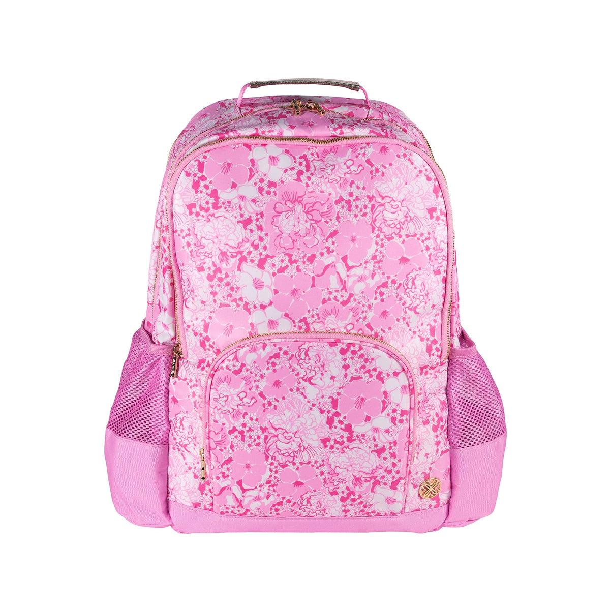 Lilly Pulitzer Backpack Conch Shell Pink Pink floral patterned backpack