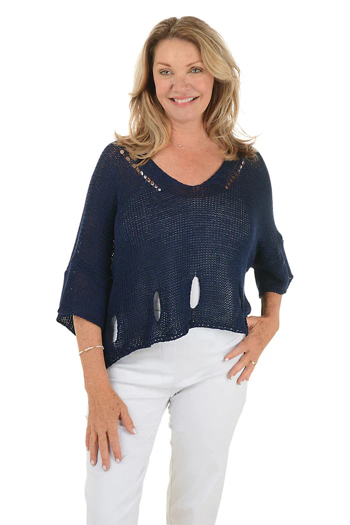 Look Mode | Hole Sweater - Evelyne Talman