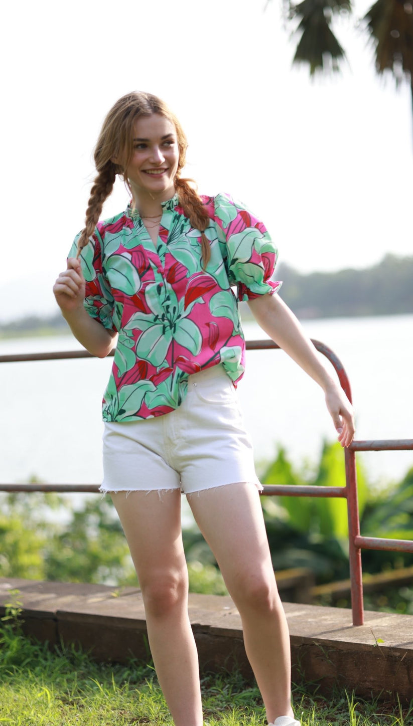 Maude | Amy Print Top