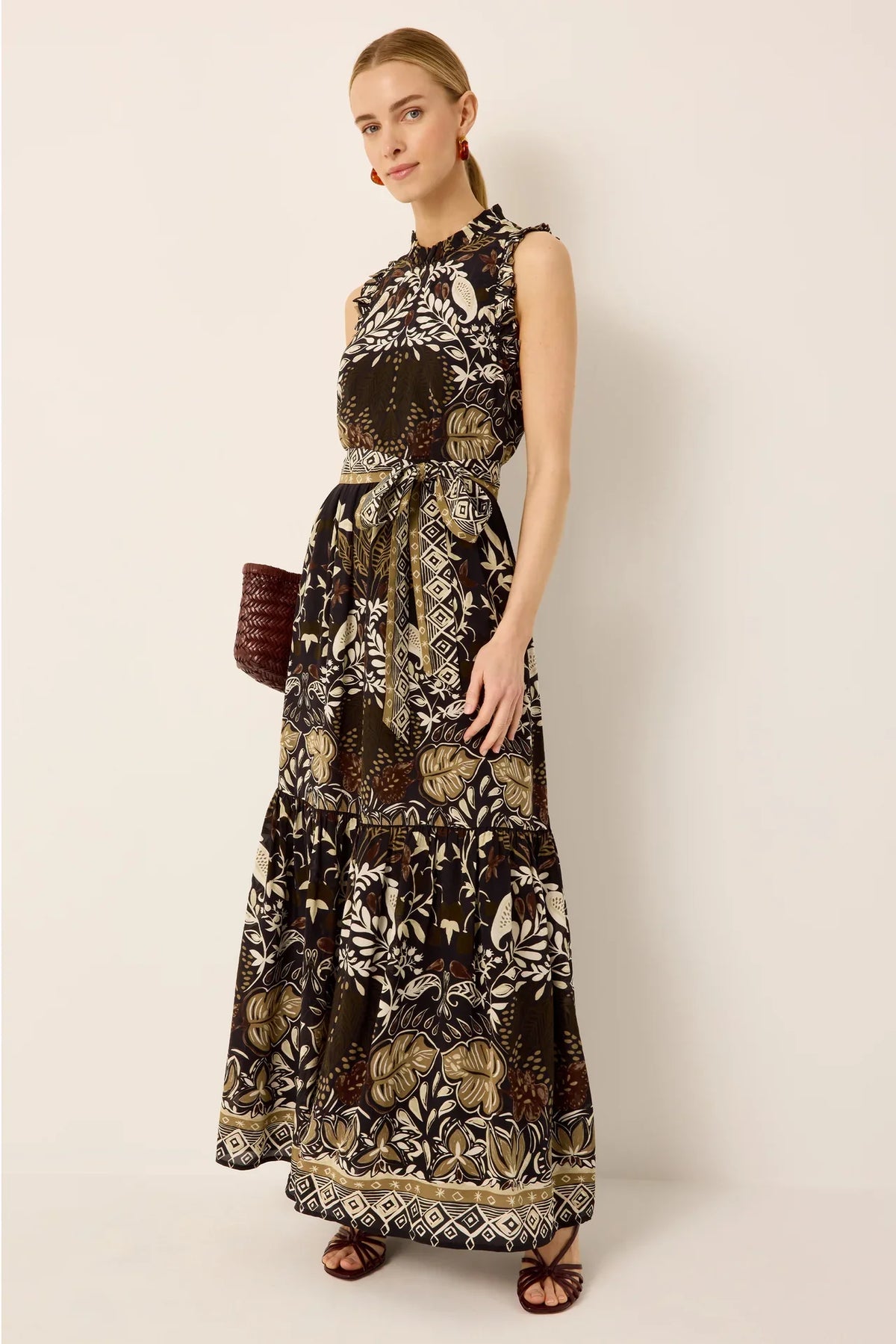 Marie Oliver Alice Dress in twilight color, sleeveless design with a flowing silhouette, perfect for casual or semi-formal occasions.
