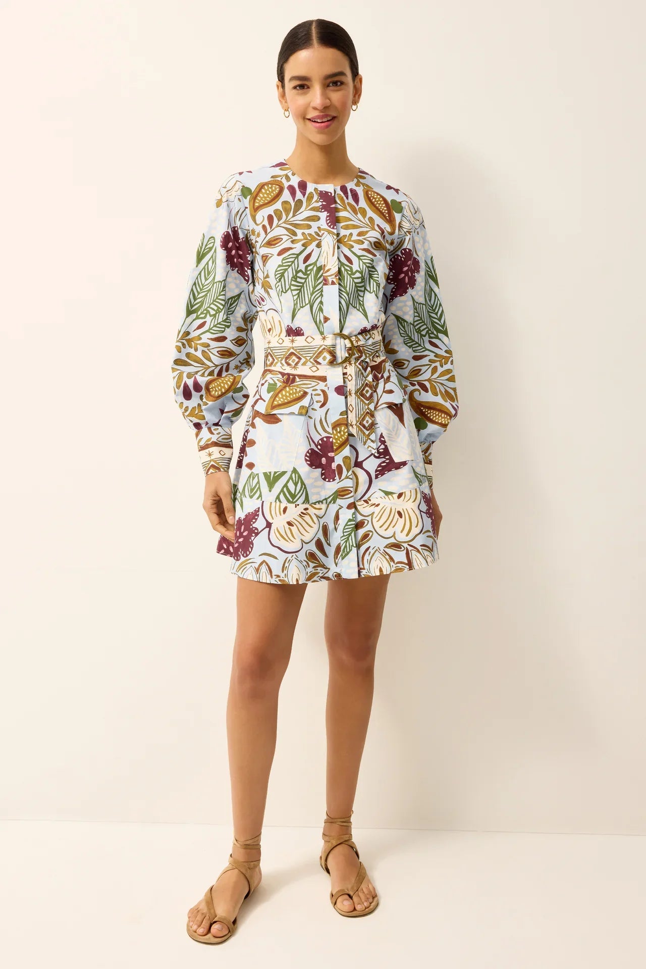 Marie Oliver Hughes Dress in floral print, featuring a flowy silhouette and elegant design, perfect for stylish occasions.