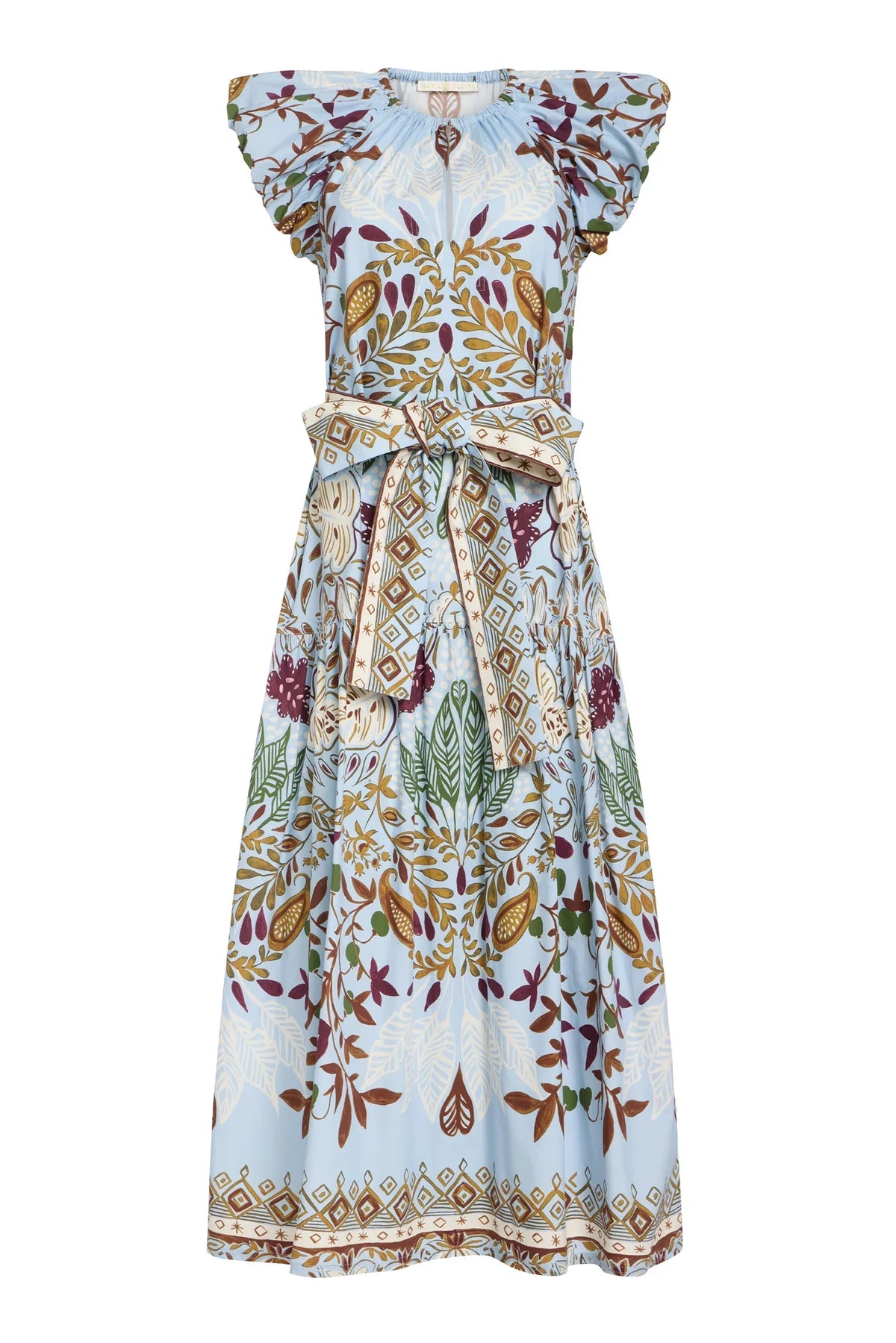 Marie Oliver Leena Dress in branch print, featuring a flowy silhouette and elegant design, perfect for casual or semi-formal wear.