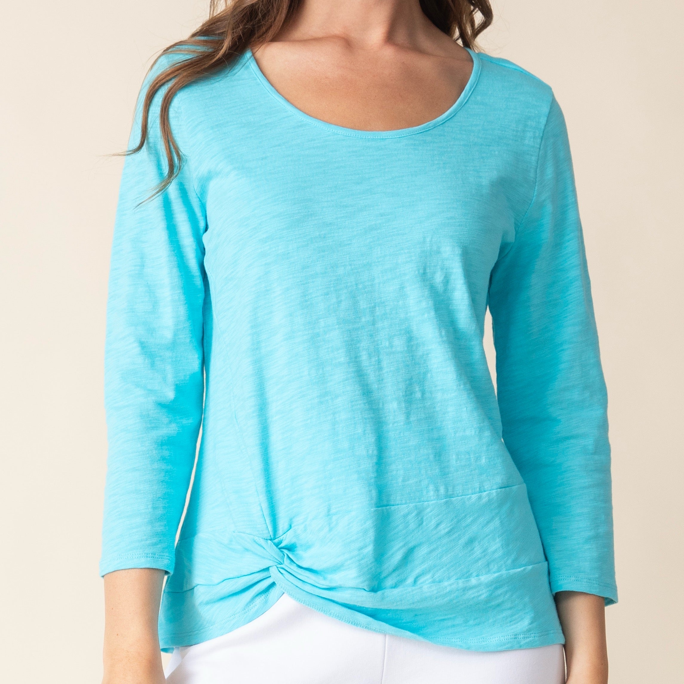 Habitat | Cotton Pebble Side Twist Tee