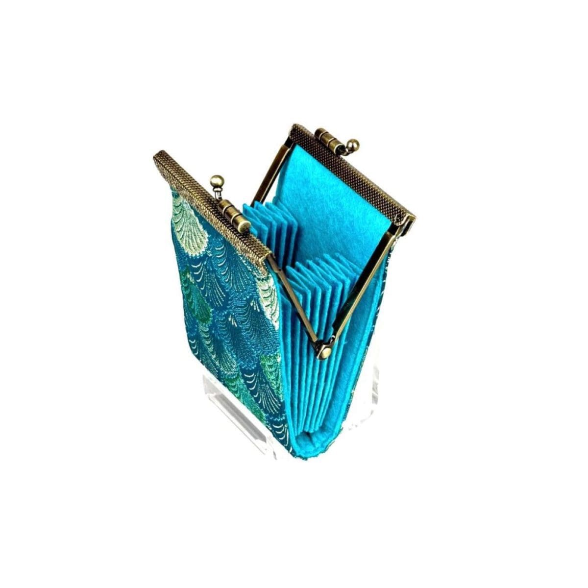 Shell Brocade Card Holder