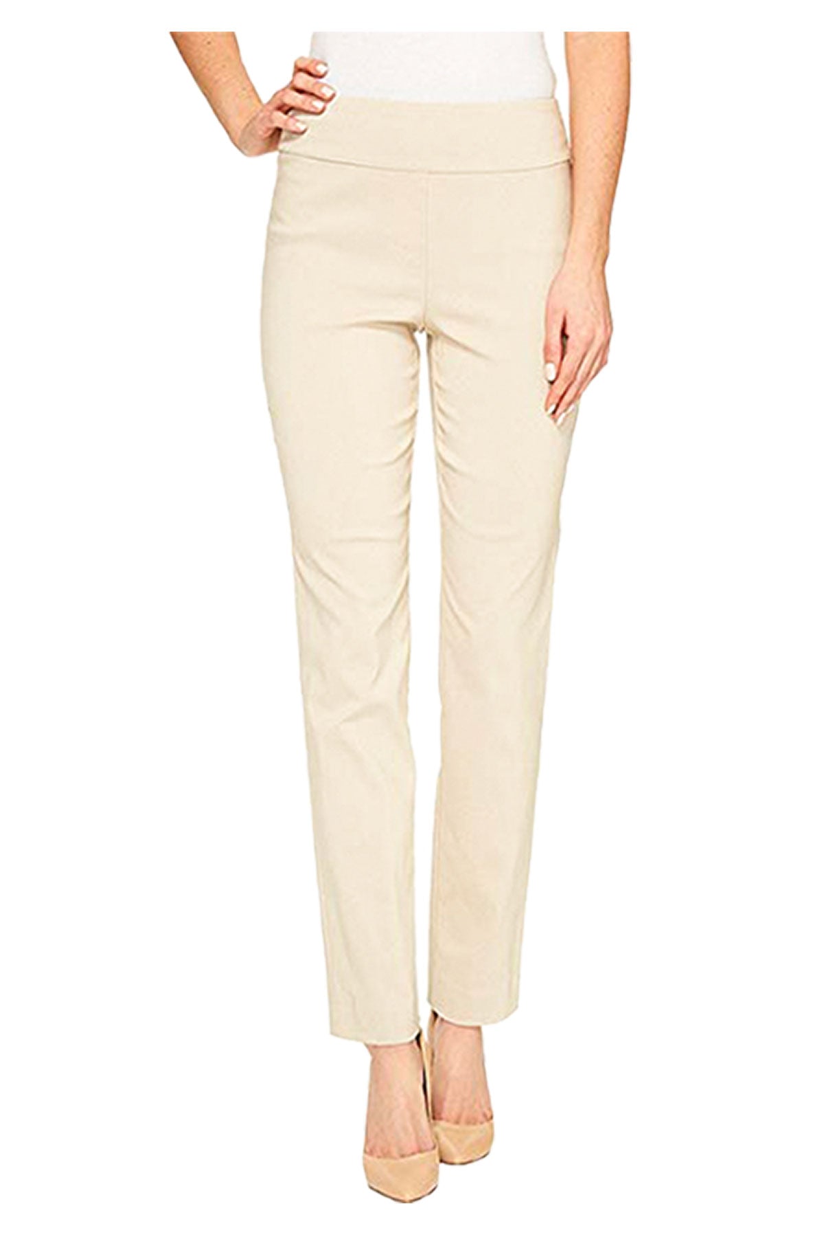 Krazy Larry | Pull on Pant Ivory | Krazy Larry | Cloister Collection Designer Fashion