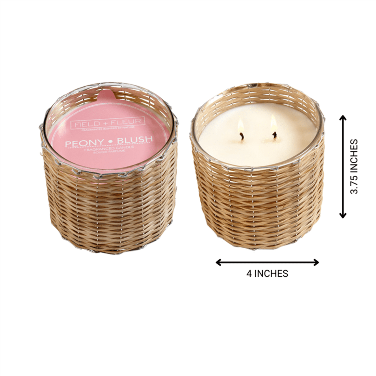 Field + Fleur | 2 Wwck Candle Peony Blush