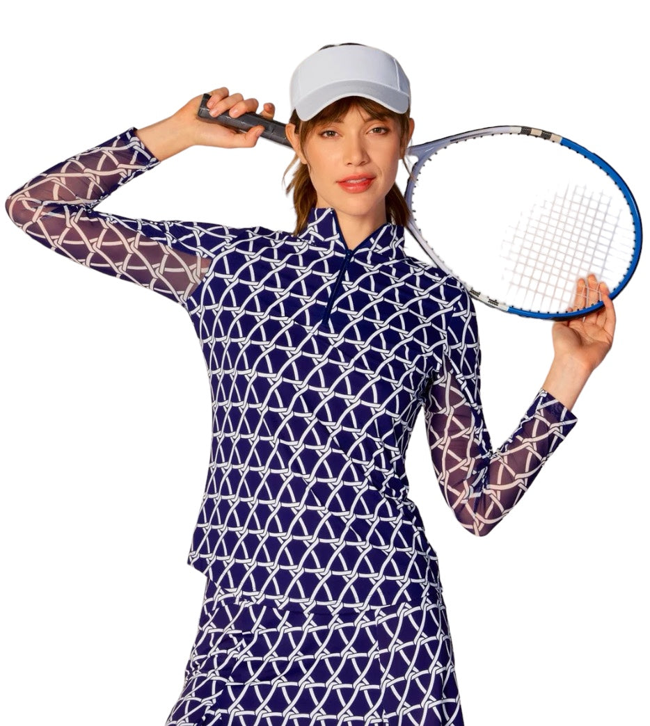 G Lifestyle | Nautical Navy Top | G Lifestyle | Cloister Collection Designer Fashion