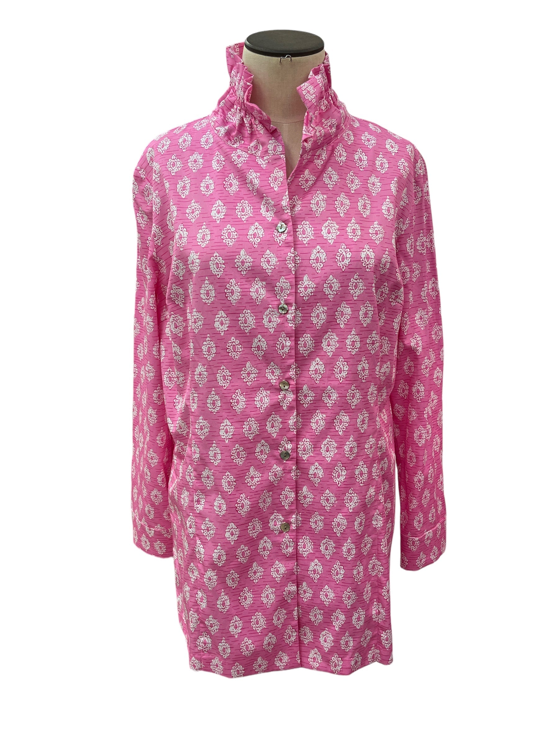 Patty Kim | Pink Fou Elizabeth Top | Patty Kim | Cloister Collection Designer Fashion