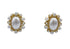 Lordane,inc. | Gold Pearl Oval Clip Earring | Lordane,inc. | Cloister Collection Designer Fashion