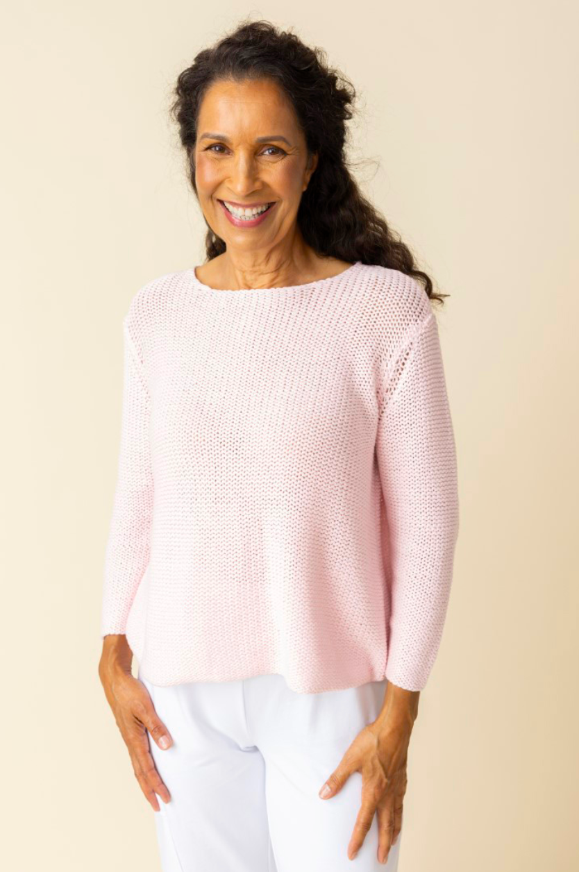 Habitat Shoreside Easy Pullover sweater in soft knit fabric, shown in a cozy, relaxed fit with a round neckline.