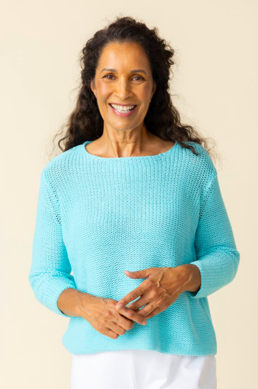 Habitat Shoreside Easy Pullover sweater in a cozy, relaxed fit, shown in a soft, neutral color.