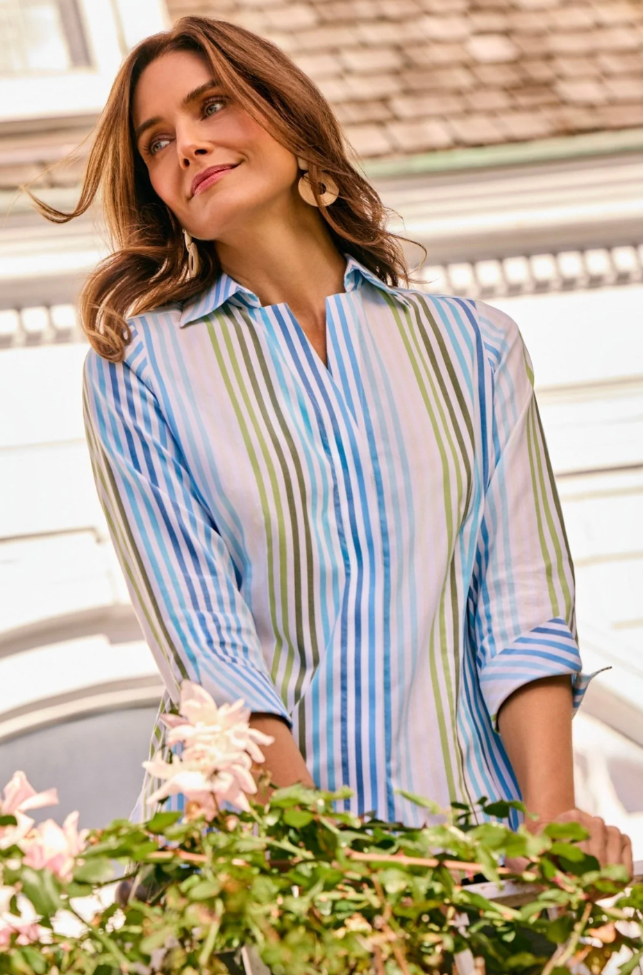 Foxcroft | Taylor Pinpoint Stripe