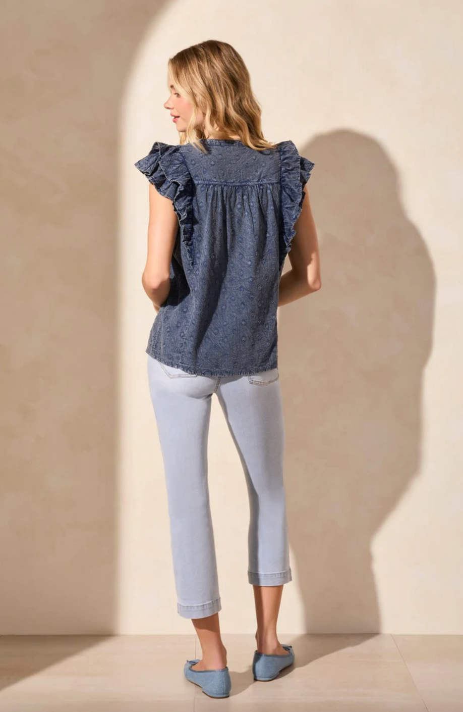 Tribal | Frill Slv Blouse