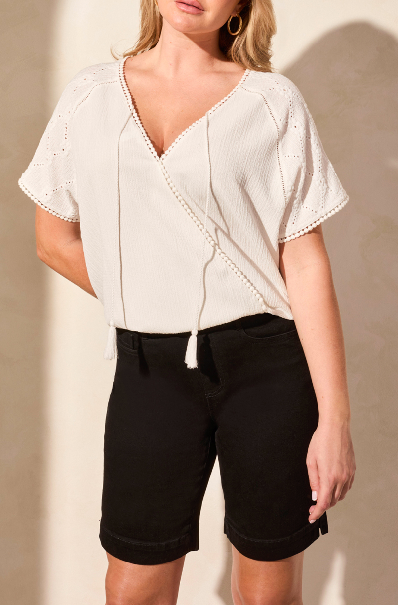 Tribal | Wear 2 Ways Top With Raglan Sl