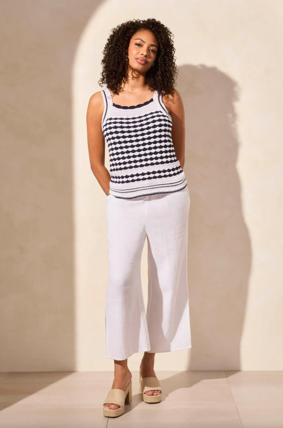 Tribal | Cotton Crochet Sweater Tank