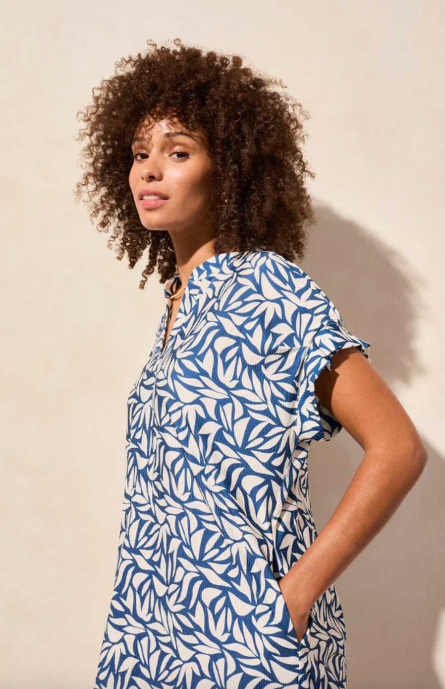 Tribal | Knit Dress W/ Slv Dtl