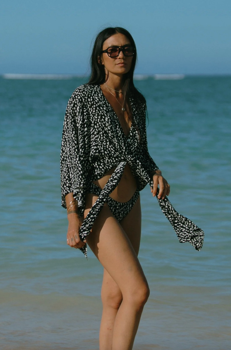 Tribal | Kimono Top W/frt Tie