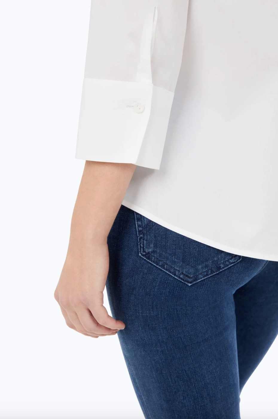 Foxcroft | Mary Solid Top White