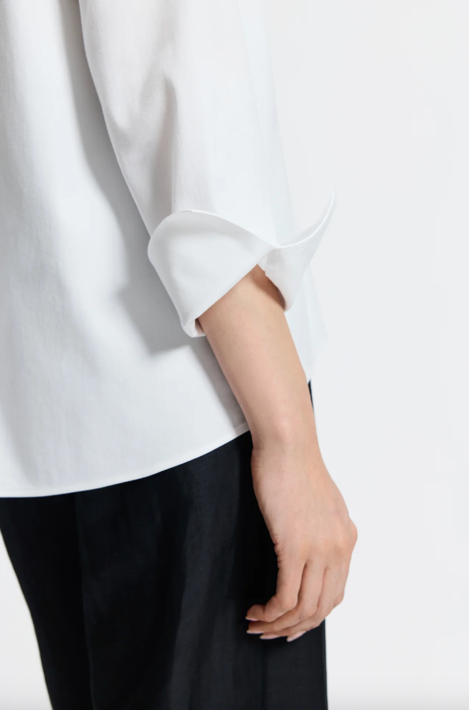 Foxcroft | Anges Sleeve Shirt White