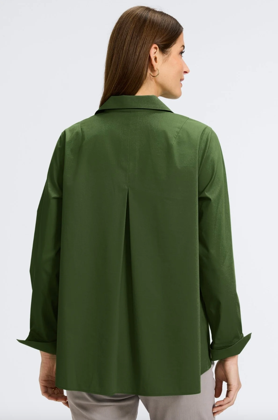 Foxcroft | Anges Sleeve Shirt Basil