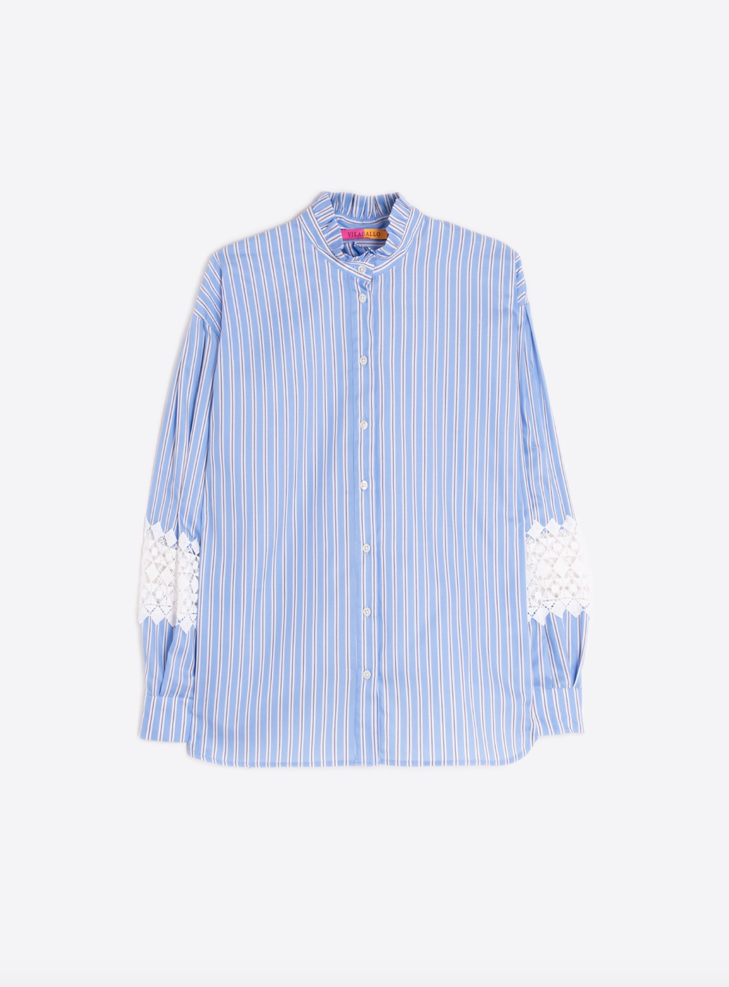 Vilagallo | Blue Sea Stripe Top