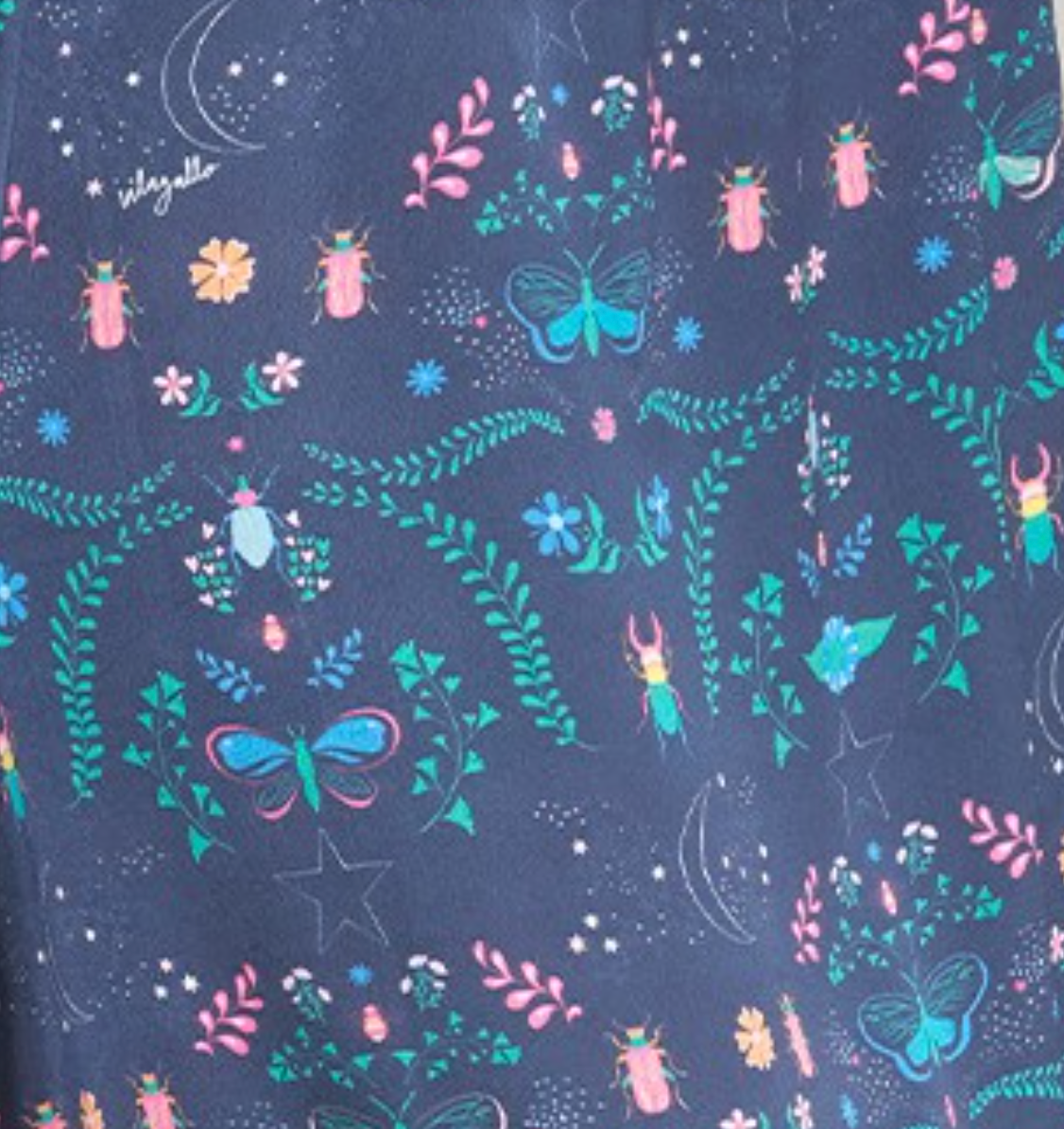 Vilagallo | Navy Print Insects Top
