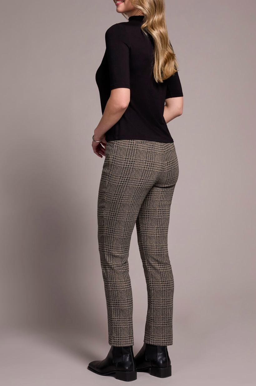Tribal | Funnel Nk Elbow Slv Knit Top -
