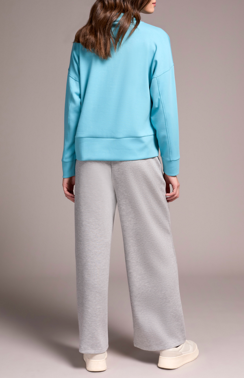 Tribal | L/s Funnel Neck Top-wasabi