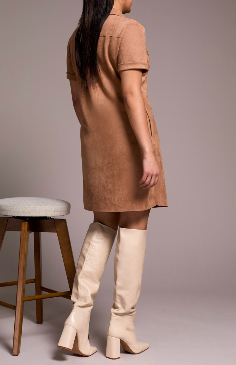 Tribal | S/s Dress W/ Frt Eyelet Dtl &