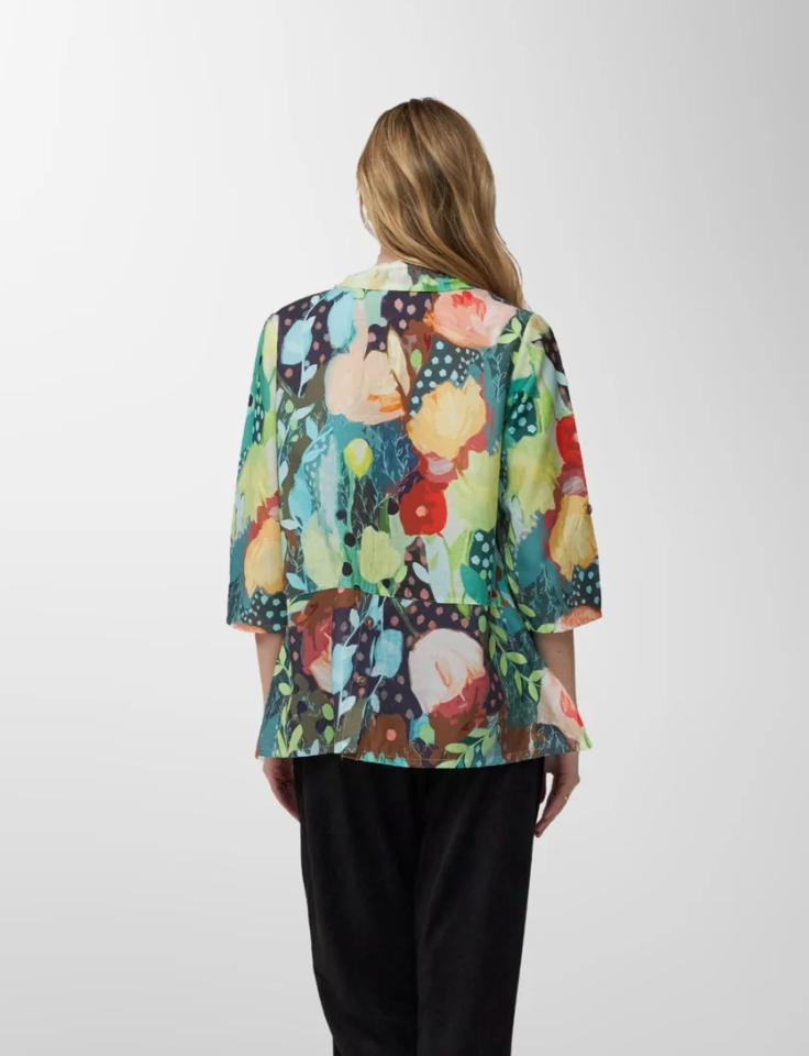 Too Fan | Wire Collar Shirt - Greens