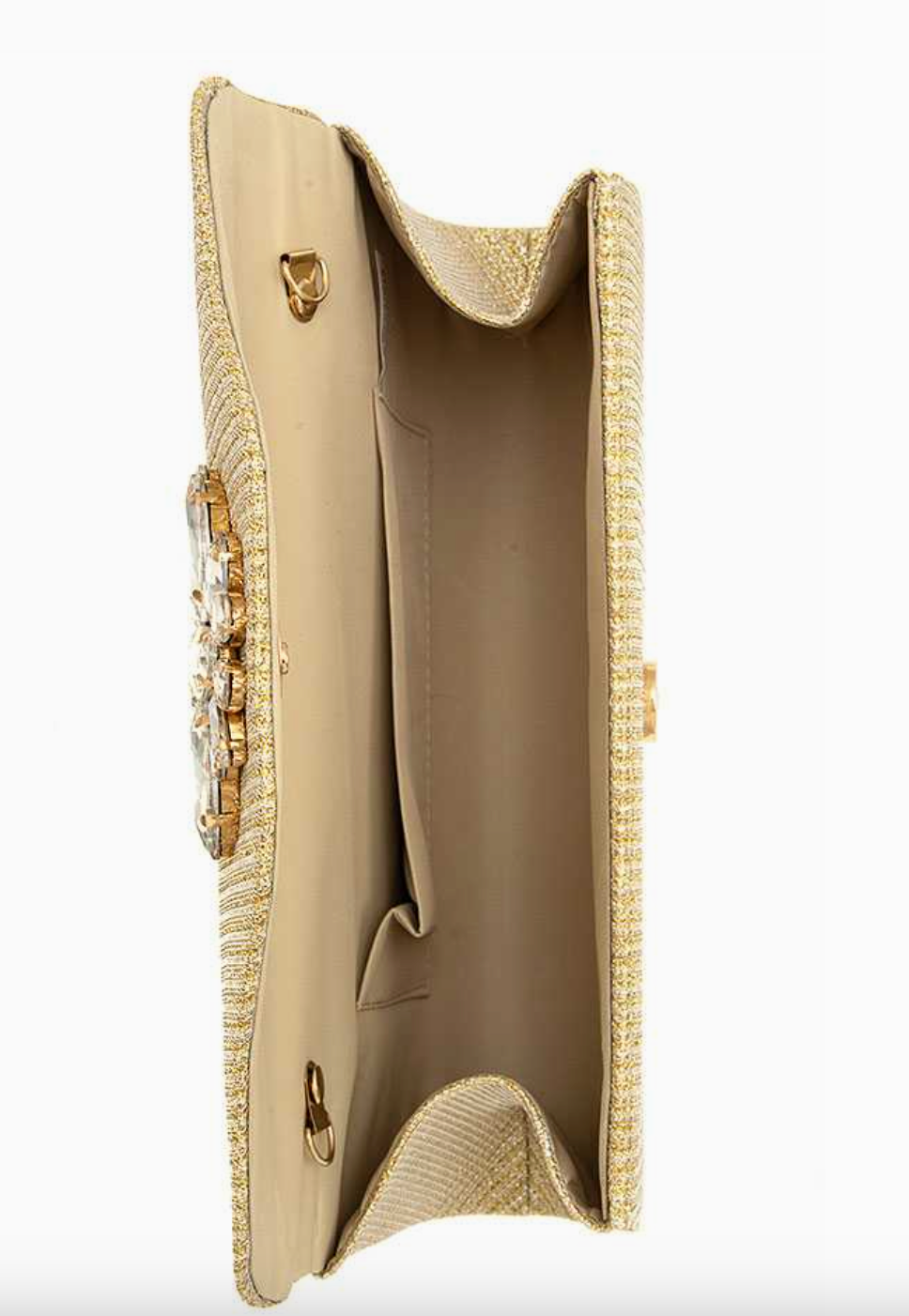 ANB FASHION crystal gem evening bag with sparkling gemstone accents and elegant design, perfect for formal occasions.