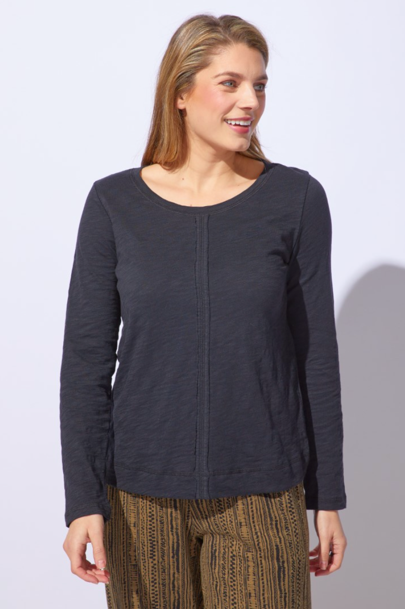 RESORT Cotton Slub Stay Centered Tee by ESCAPE BY HABITAT, featuring a casual, textured cotton fabric in a relaxed fit.