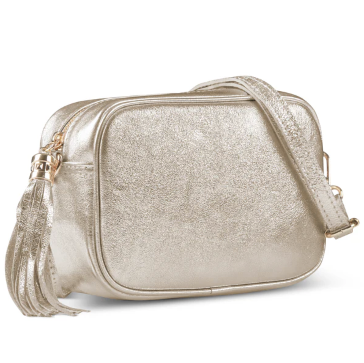 Takeasy | Metallic Leather Crossbody