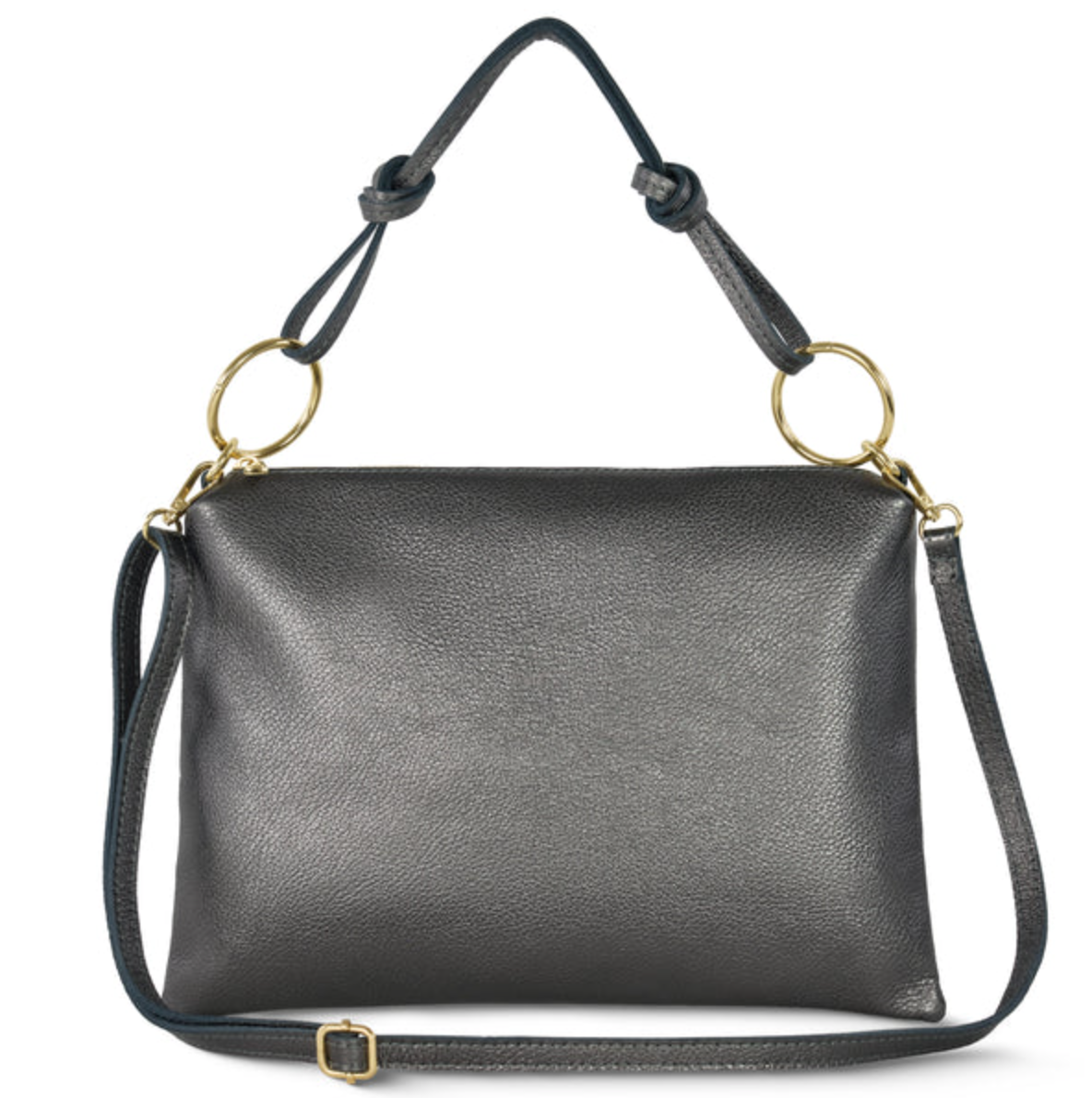 Takeasy | Metallic Leather Shoulder Bag