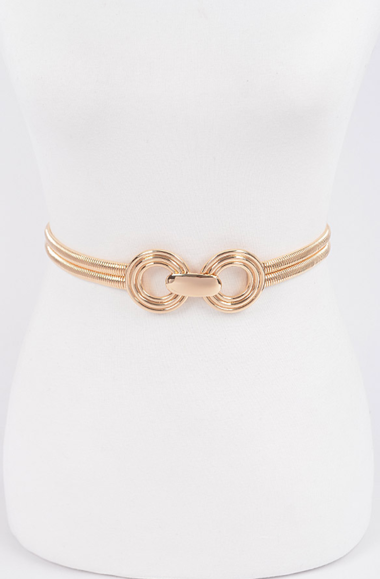 H & D Accessori | Double Metal Stretch Belt