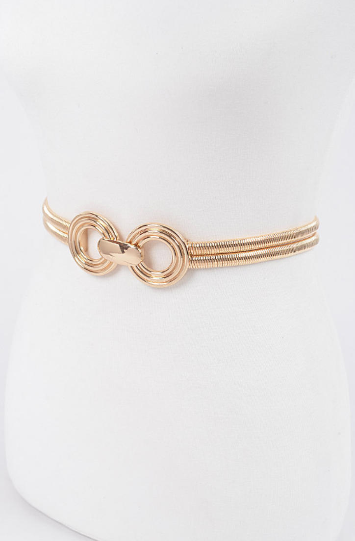 H & D Accessori | Double Metal Stretch Belt