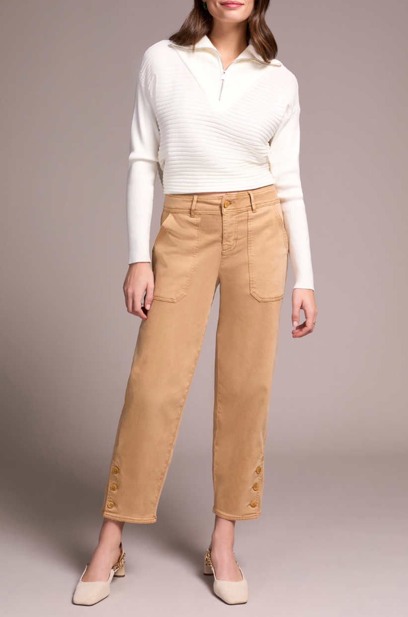 Tribal | Fly Frt Ankle Pant W/ Btn Vent