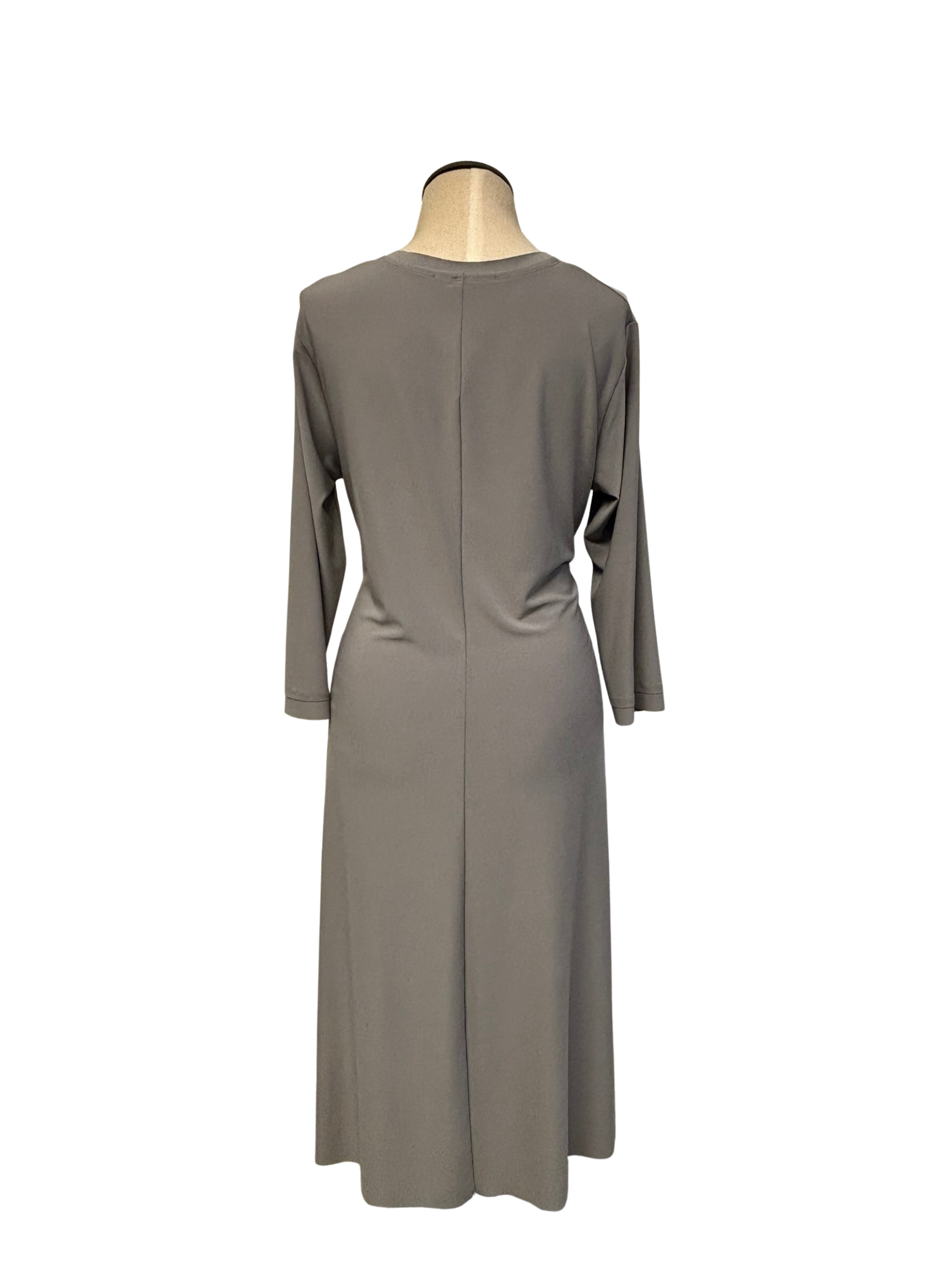 Sympli | Splice V-neck Dress, 3/4 Slv