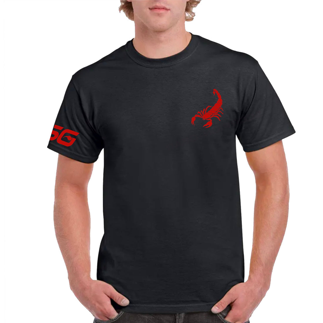 Black Scorpion Gear T-shirt featuring a minimalist design, made from comfortable fabric, ideal for casual wear.