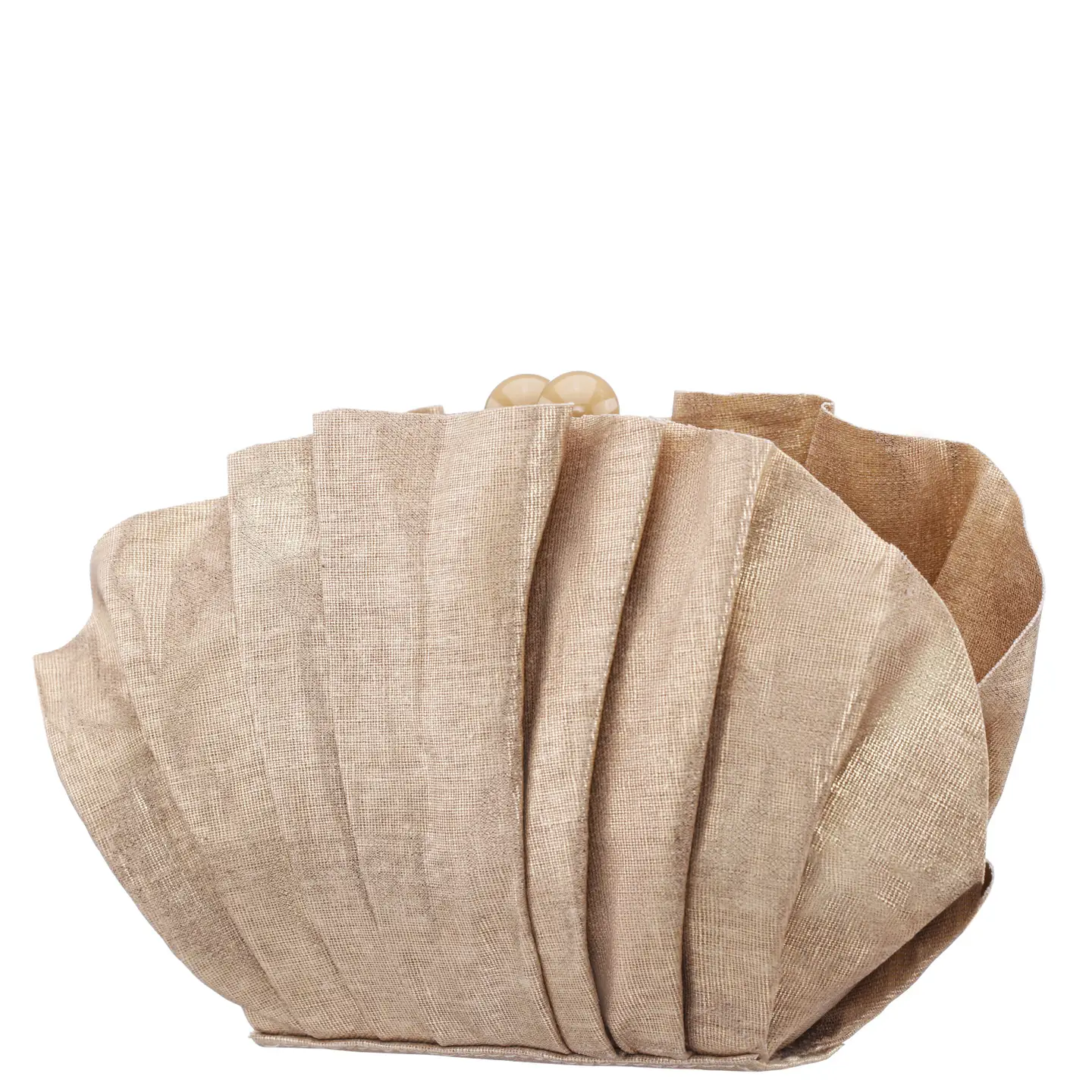 Women’s Gold Beige Reef Sea Shell Shaped Evening Bag