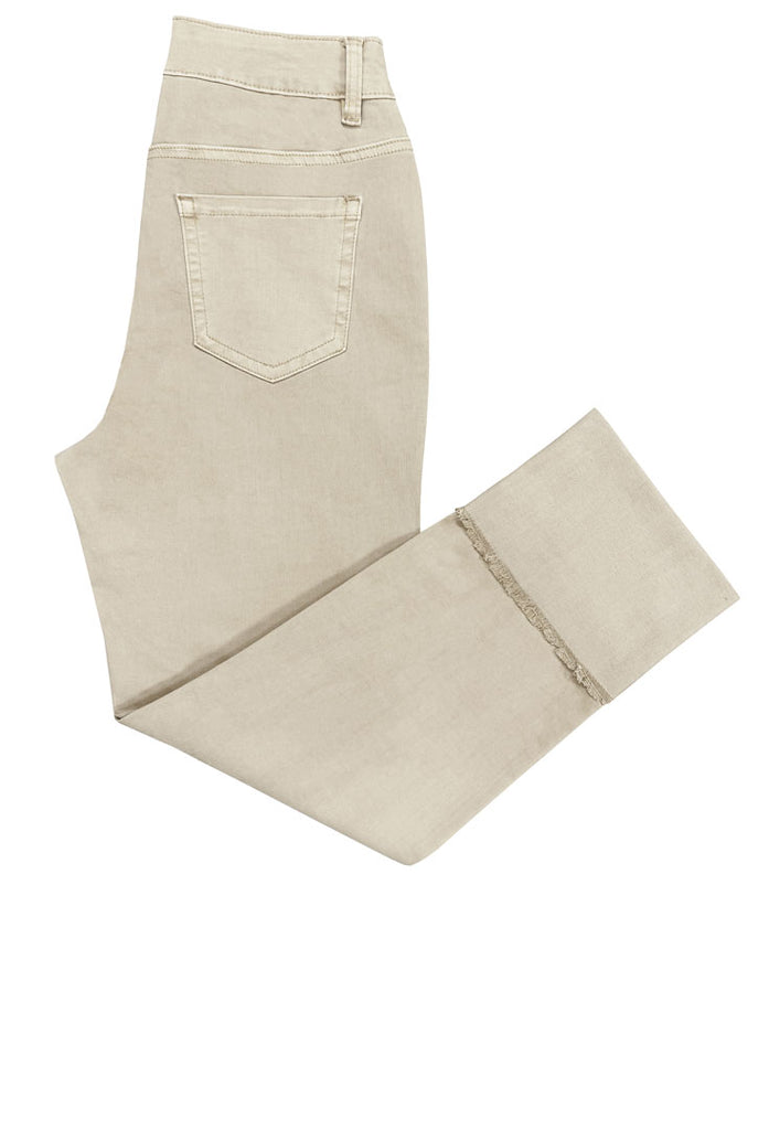 Ethyl | Wide Cuffed Jeans White