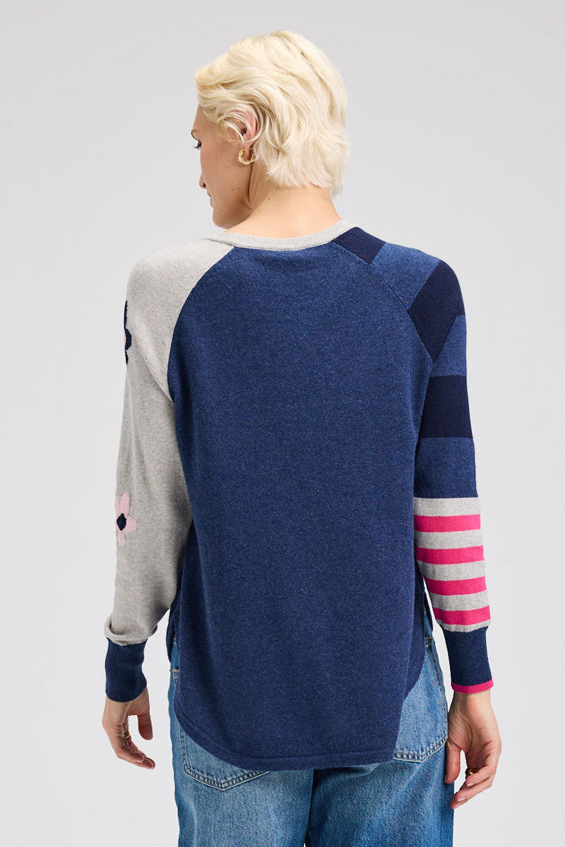 Zaket& Plover | Po Stripe Sleeve Sweater