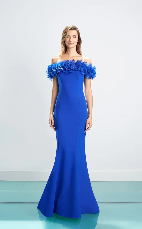 Daymor Couture | Off-Shldr with Ruffle - Evelyne Talman