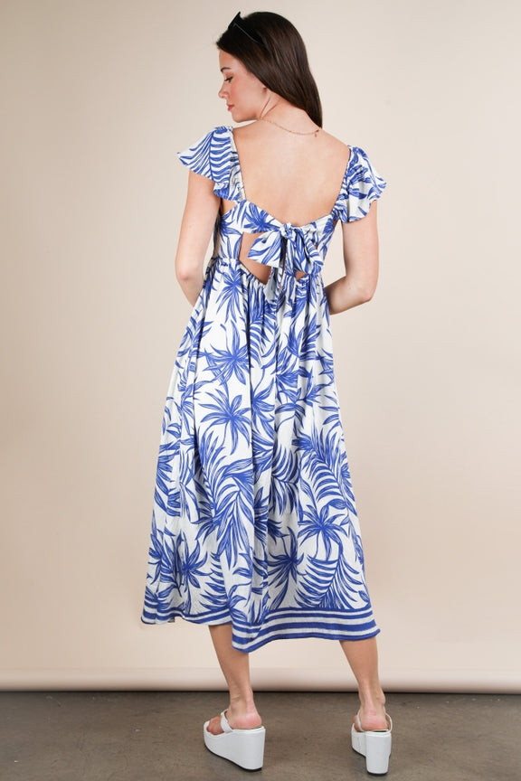 Cloister Collec | Tropical Printed Midi Summer B