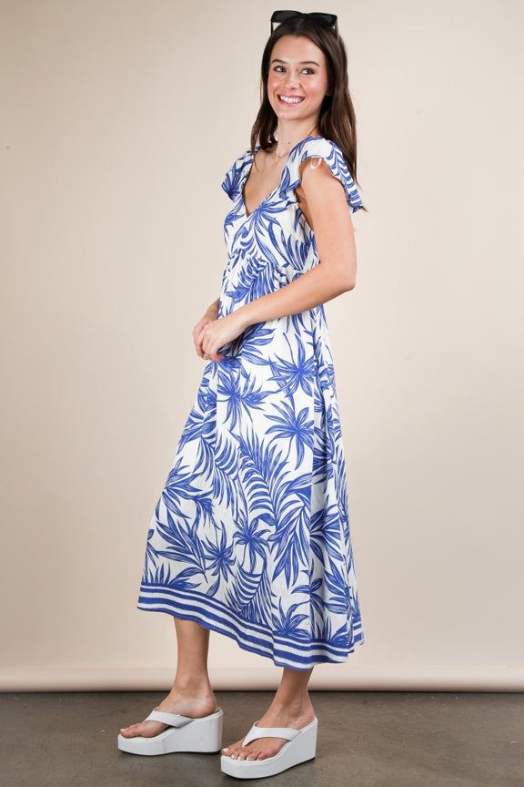 Cloister Collec | Tropical Printed Midi Summer B
