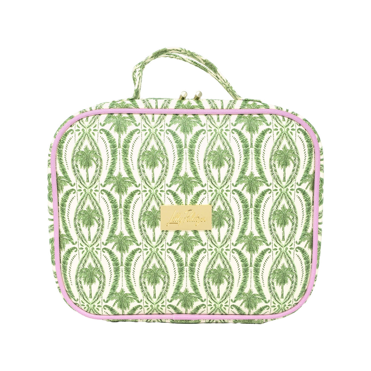 Toiletry Case, Textured Palm Stripe