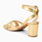 Jack Rogers Peri mid heel shoes in neutral tones with stylish straps and a comfortable mid-height heel.