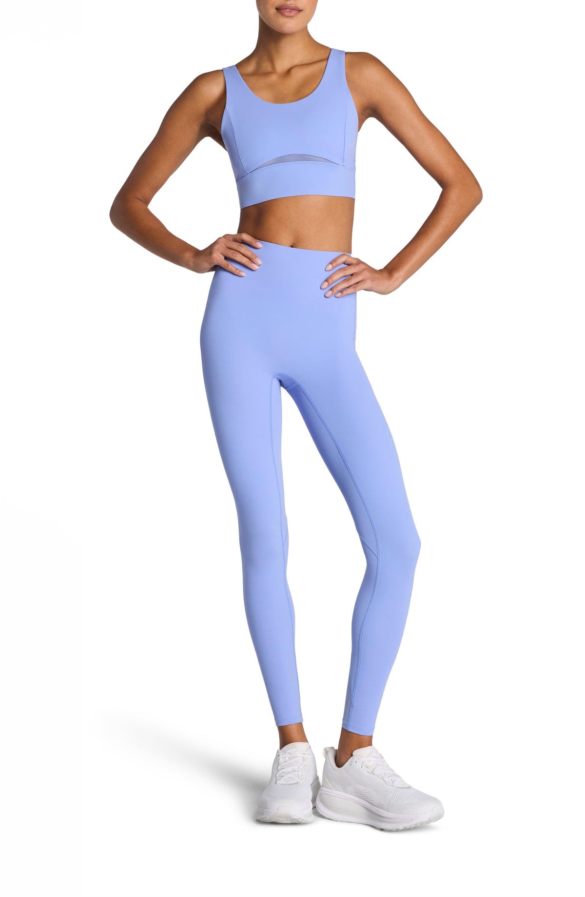 SPANX Body Line Longline Sports Bra in active wear, black, with supportive fit and extended length for comfort during workouts.