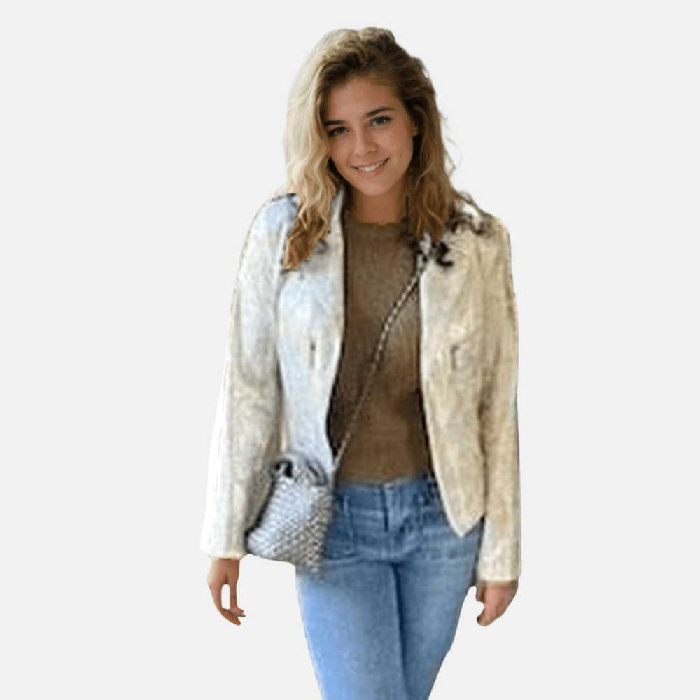 Insight | Insight | Print Metallic Jacket in Gold | Cloister Collection | SWEATERSSEPARAT