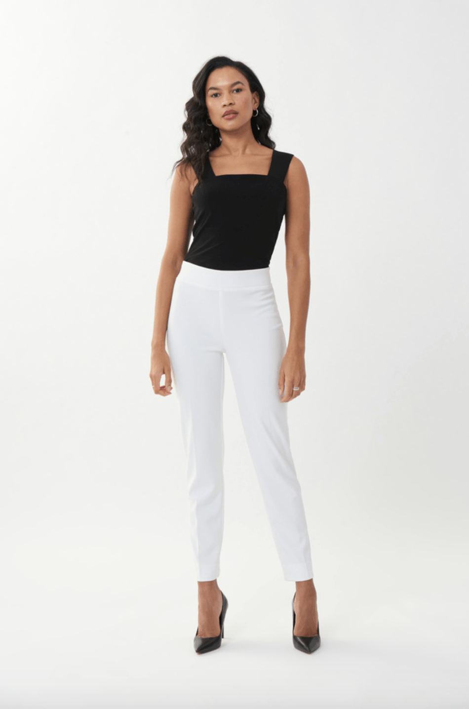 Joseph Ribkoff | Joseph Ribkoff | Square Neck Tank - Black | Cloister Collection | EVENINGSEPARATE